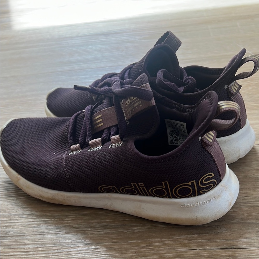 Women’s Adidas Purple Sneakers and Cloudfoam Sole